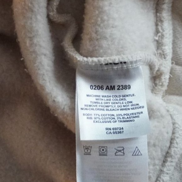 Columbia Pullover Sweatshirt 1/4 Zip Mens Size Large Light Beige - Picture 8 of 8